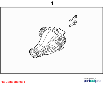 2016 Audi A6 Quattro Rear Differential Assembly Used OEM 0BC500043N