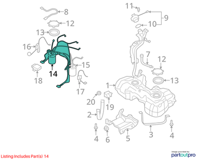 2009-2017 Volkswagen  Tiguan Fuel Pump Assembly 5N0919087H