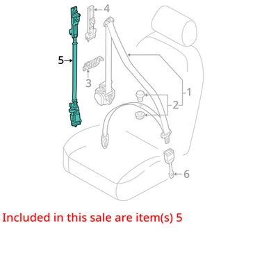 2011-2018 Audi S7 Seat Belt Height Adjuster 4H0857833
