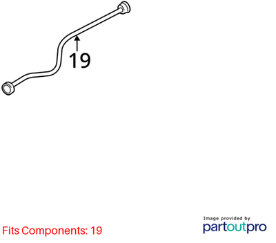 Audi 2011-2018 A6 Engine Coolant Overflow Hose 4G0121081AE