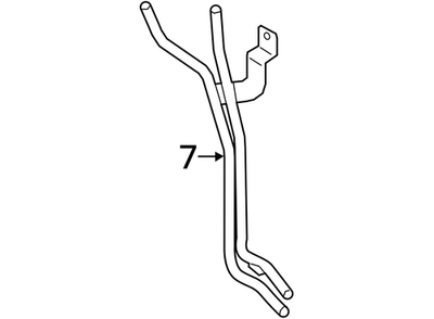2016-2020 Audi SQ5 Engine Coolant Pipe Lower 06E121083G