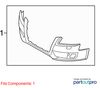 2009 Audi A4 Quattro Front Bumper Cover Used OEM 8K0807105GRU
