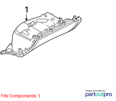 Audi 2011-2012 Audi A4 Quattro Glove Box 8K1857104B1DH