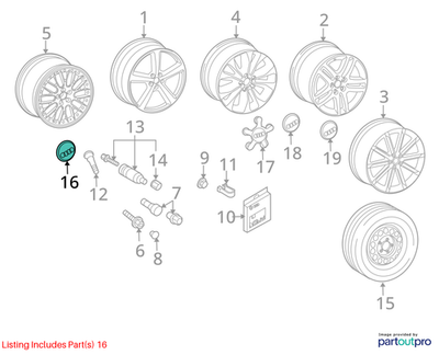 Audi 2008-2015 Q7 Wheel Center Cap 8D0601170Z17