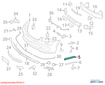 Mercedes-Benz 07-13 S550 Front Bumper Support Bracket 2218850714