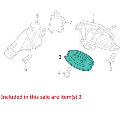 2012-2018 Audi SQ5 Engine Water Pump Pulley 06E121031E