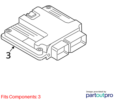 2012 Volkswagen CC Control unit for petrol engine Used OEM 06J906027FD