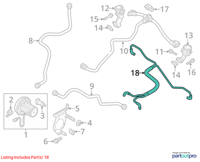 Audi Vacuum Hose 06E133773BS