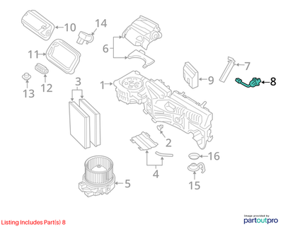 BMW Evaporator Temperature Sensor OEM 64116920430
