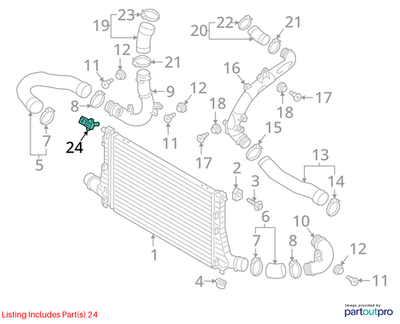 Volkswagen 2018-2025 Atlas Manifold Absolute Pressure Sensor 03G906051M