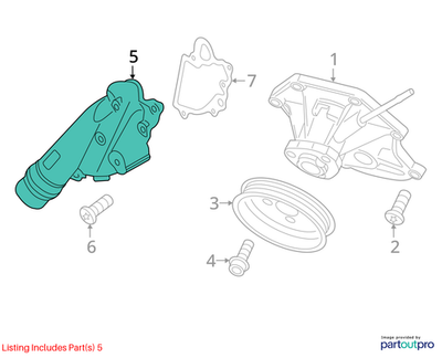 Audi 2012-2015 S4 Engine Coolant Outlet Flange 06E121161BB