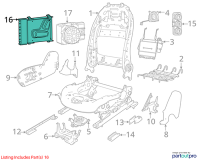 Jeep 2014-2021 Cherokee Power Seat Switch 56049431AF