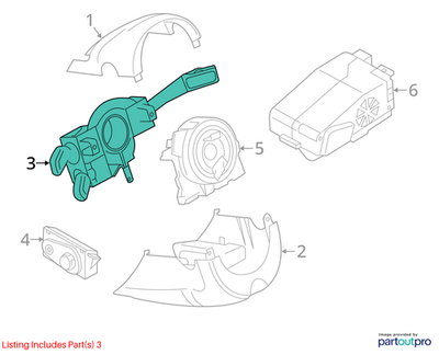 Audi 2012-2018 Audi A6 Combination Switch 4G8953502A4PK