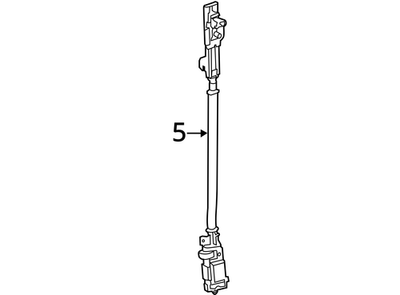 2011-2018 Audi S7 Seat Belt Height Adjuster 4H0857833