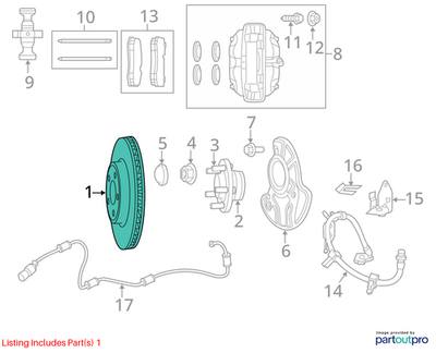 Dodge 2006-2020 Dodge Charger Brake Rotor 5290537AD