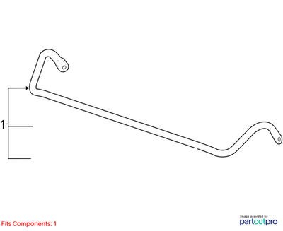 2018 Cadillac CTS Front Suspension Stabilizer Sway Bar Used OEM 84458241