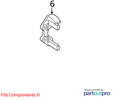 Mercedes-Benz Disc Brake Caliper Bracket 2214212294