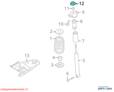 Volkswagen 12-24 Jetta Suspension Shock Absorber Mount Cap 1J0512135A