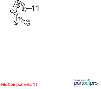 Audi 2009-2016 A5 Disc Brake Caliper Bracket 4G0615125
