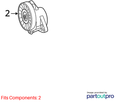 Mercedes-Benz 06-11 ML350 Drive Belt Tensioner 2722000270