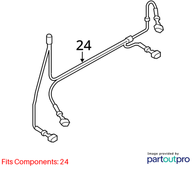 Audi 09-17 Q5 Abs Wheel Speed Sensor Wiring Harness 8R0972251