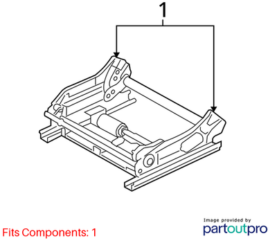 Dodge 2008-2010 Challenger Power Seat Adjuster 5138979AA