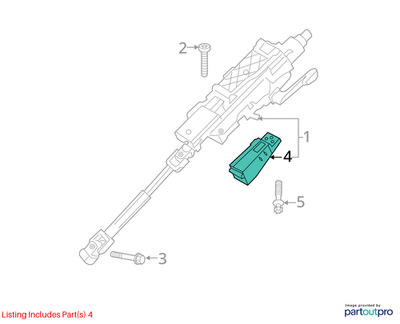 2011-2015 Mini Cooper Steering Column Lock / Ignition Lock Used OEM 32306786964