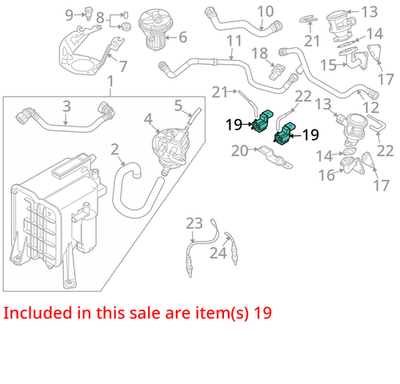 2002-2020 Volkswagen Golf Vapor Canister Purge Valve Solenoid 037906283C
