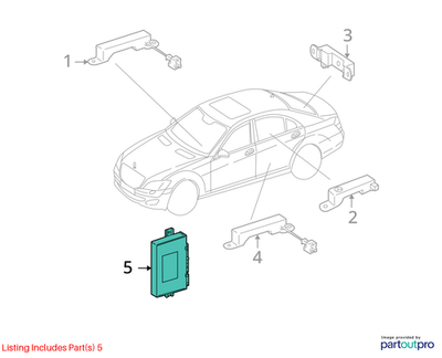 Mercedes-Benz Keyless Go Control Unit 2218707292