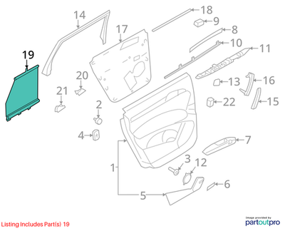 Audi 2007-2015 Audi Q7 Window Shade 4L0861333A