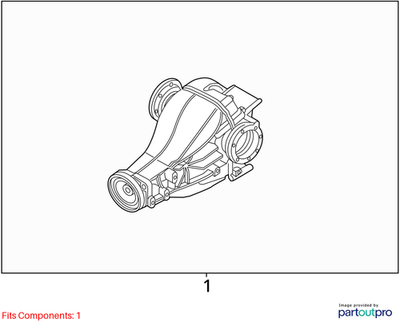 2013 Audi A6 Quattro Rear Differential Carrier Used OEM 0BC500044D