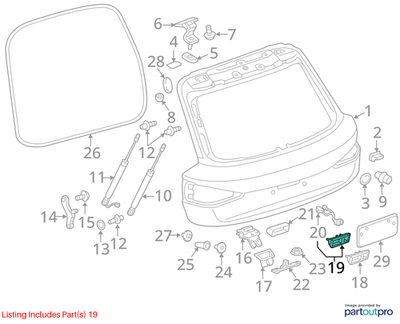 Audi 2009-2016 A4 Rear View Backup Camera 5N0827566AA