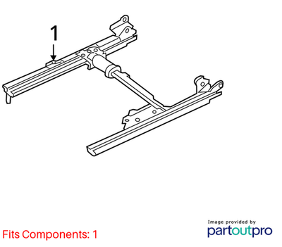 2008–2018 Audi A6 Front Right Seat Rail Used OEM 8K0881184A
