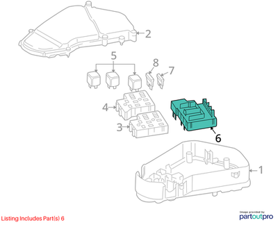 Audi 2018 Audi A4 Fuse Box Holder 7L0937559