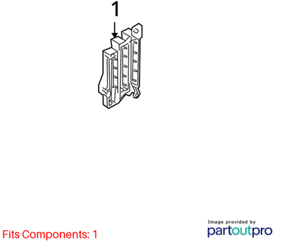 2010–2012 AUDI A4 RELAY FUSE BRACKET PLATE USED OEM 8K1937503A