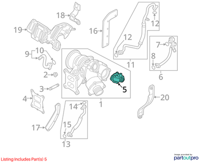 Volkswagen Diverter Valve 06H145710J