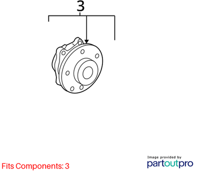 Volkswagen 06-19 Beetle Wheel Bearing And Hub Assembly 5K0498621