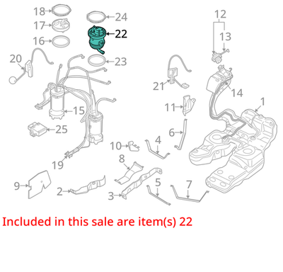 2007-2015 Audi Q7 Fuel Pump Filter 7L8919679