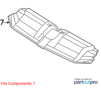 Audi 2012-2015 A6 Radiator Support Access Cover 4G0807081