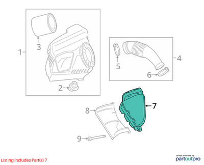 2012-2018 Audi A6 Engine Air Intake Hose 4G0129624D