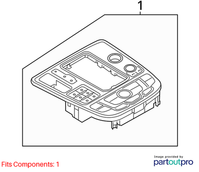 2012–2018 Audi A6 / A7 Multimedia Control Switch Used OEM 4G1919610C