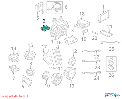 Audi A4 Radio Control Unit 2.0L TFSI Automatic 4F0035541NX