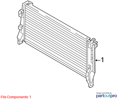 2016 Mini Cooper Clubman Radiator Used OEM 17117617640