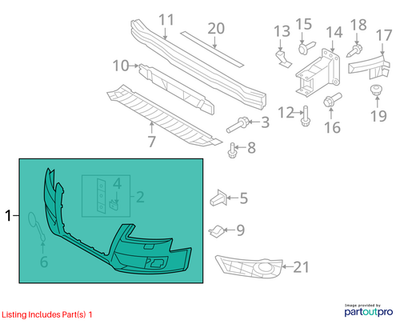 2010 Audi A4 Front Bumper Cover Used OEM 8K0807105GRU