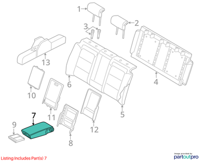 2013-2016 Audi A4 Seat Armrest 8T0885875AH38M