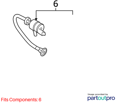 2012 Mini Cooper Fuel Tank Breather Valve OEM 13907624538