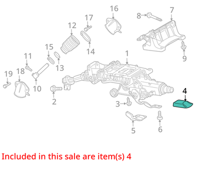 2008-2012 Audi R8 Steering Column Tilt Adjuster 8P0419378B