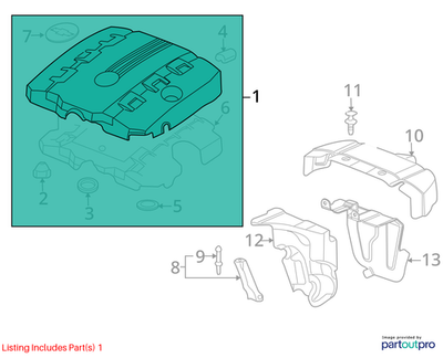 Chevrolet 2010-2015 Chevrolet Camaro Engine Cover 92236184