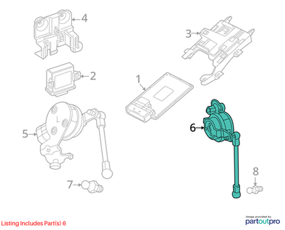 2018 Cadillac CTS Rear Suspension Auto Leveling Position Sensor Used 23209127