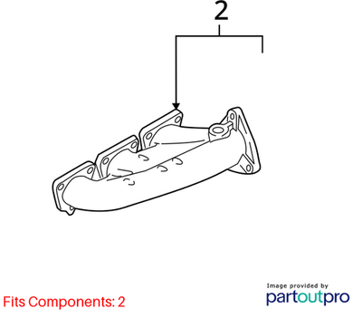 Audi 2011-2019 Audi Q7 Exhaust Manifold 06E253031AC